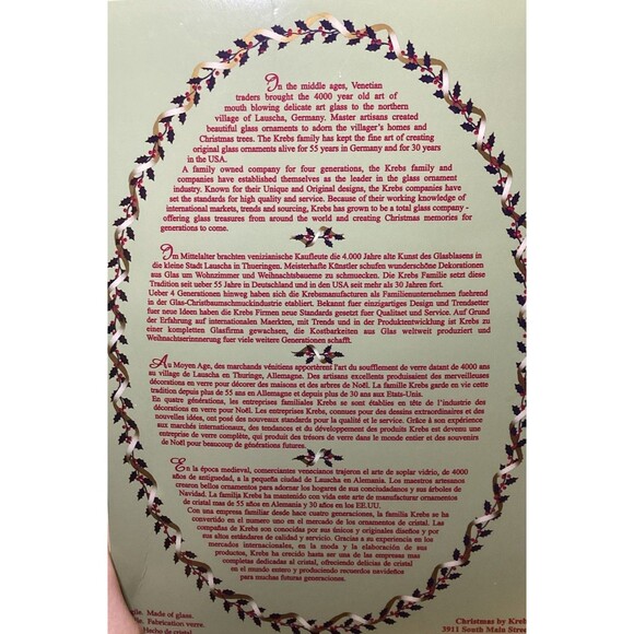 Christmas By Krebs Designer Glass Bulb Ornaments Brandy Red 6 Bulbs In Box - Picture 6 of 9